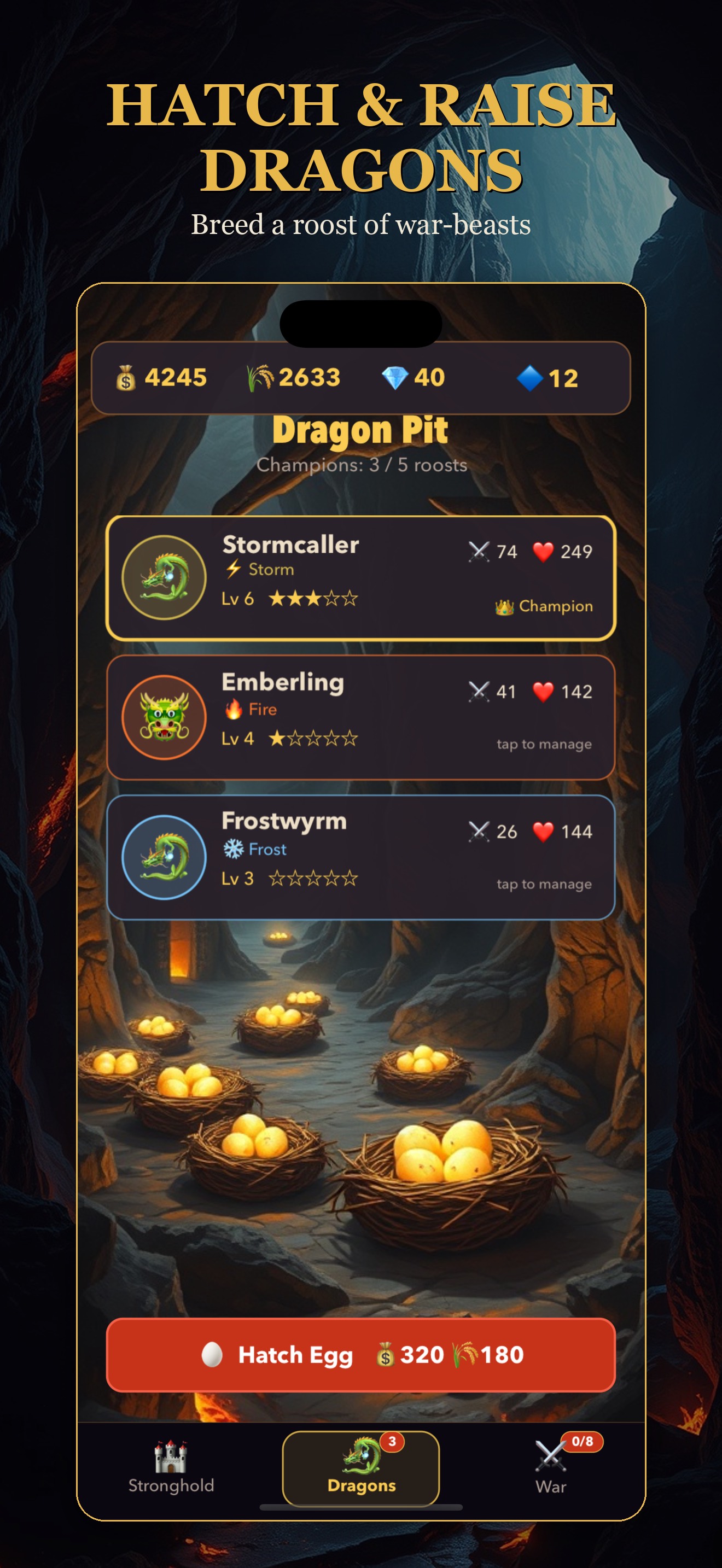 Dragonreign — raise a roost of dragons