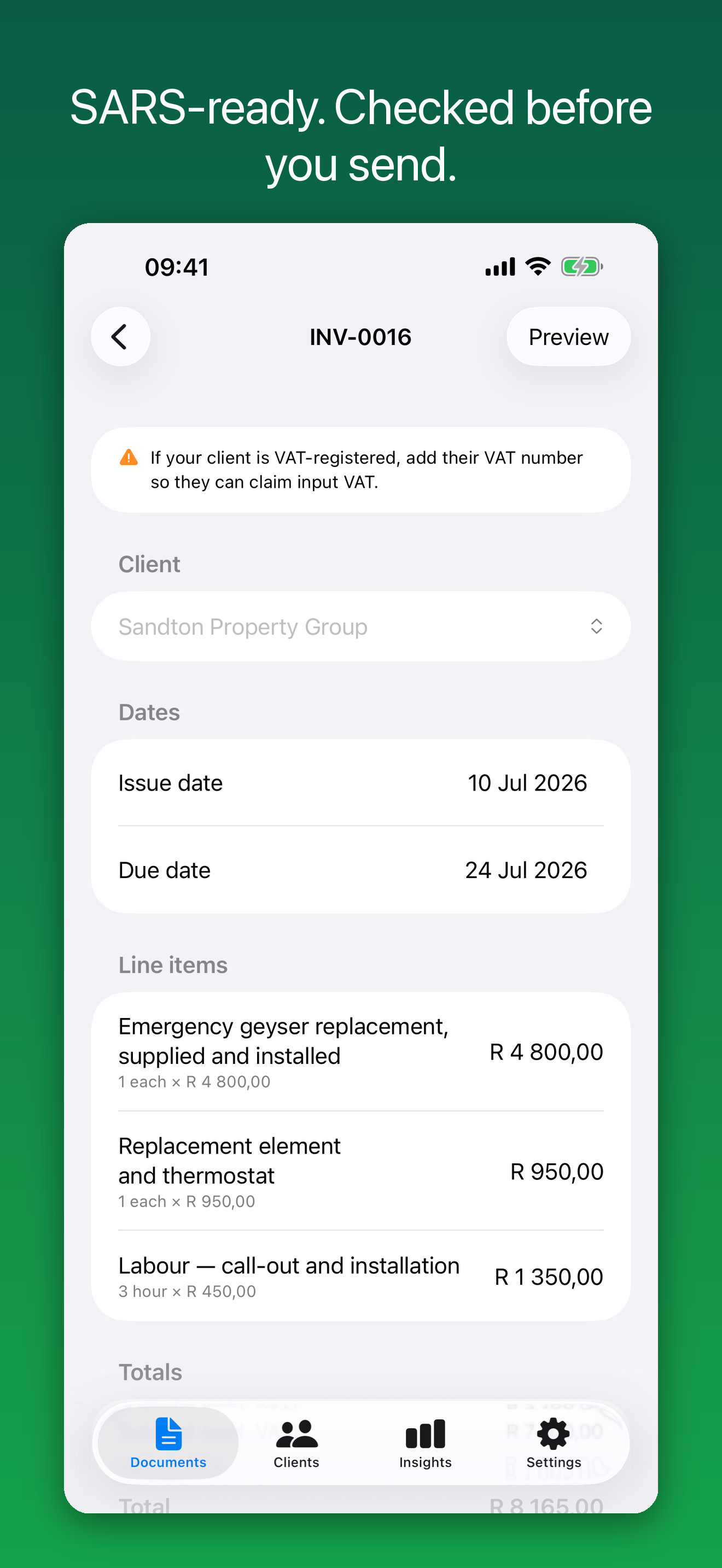 Invoke — compliance check